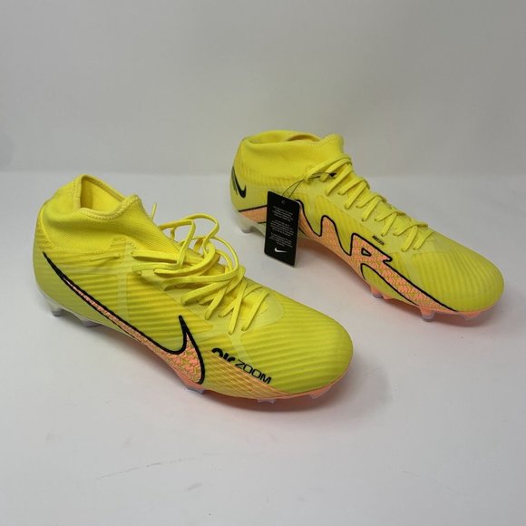 Nike Zoom Mercurial Superfly 9 Academy MG DJ5625-780 Cleats Men's 13 Yellow 8040 - Picture 1 of 9